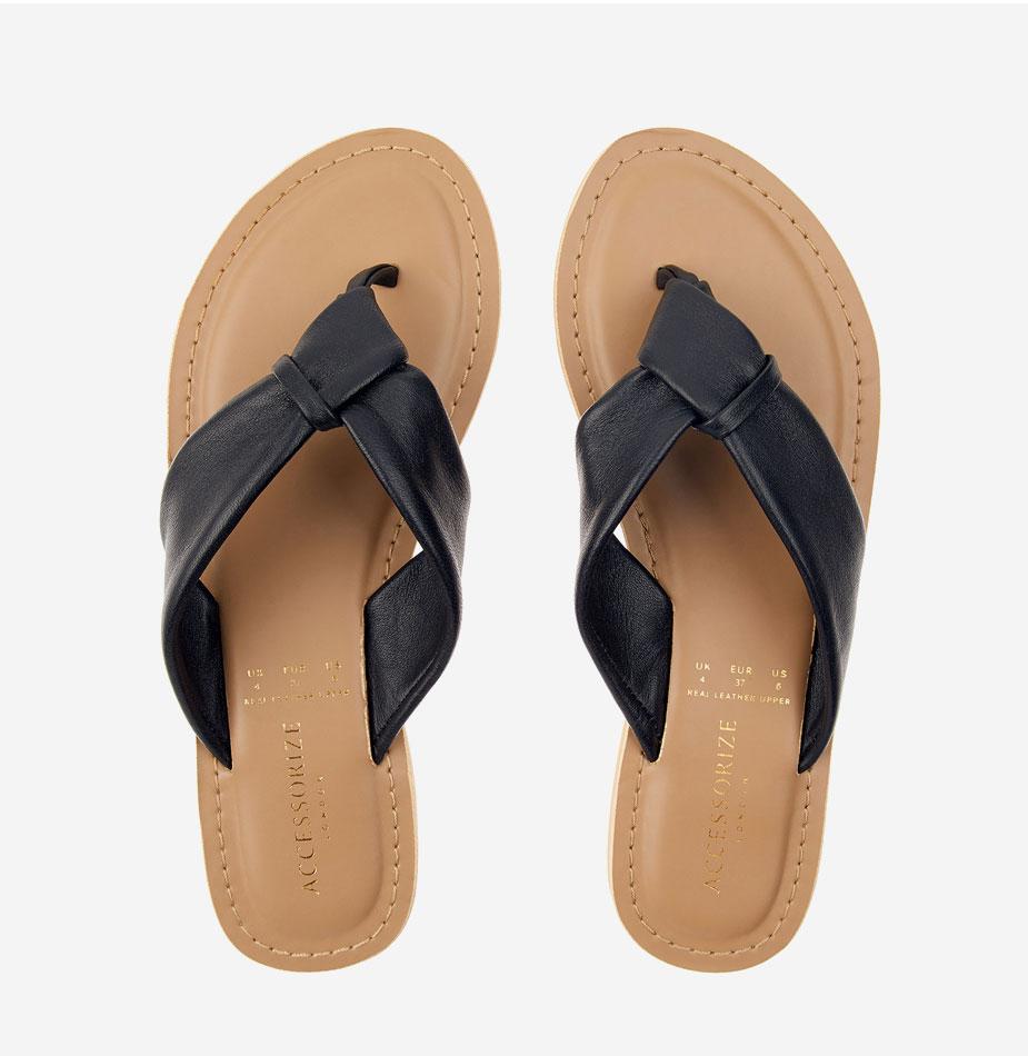 Knotted Thong Sandals
