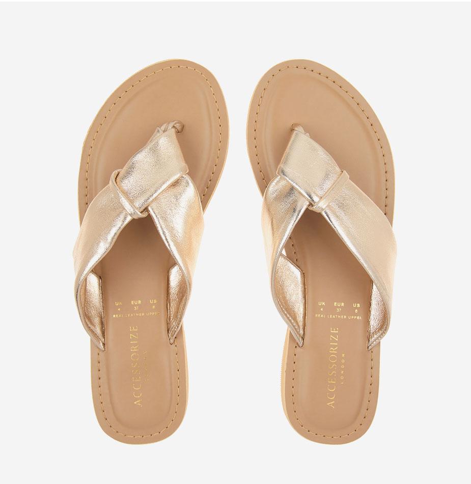 Knotted Thong Sandals